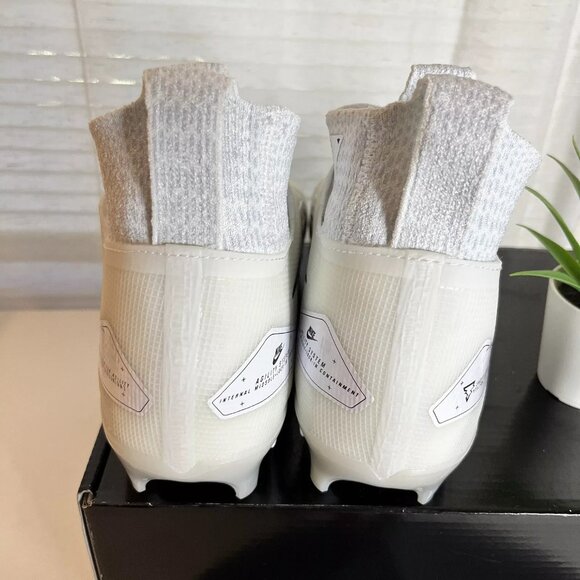 Nike Alpha Menace Elite 3 White Platinum Football Cleats Mens Size 9 CT6648-109 - Picture 5 of 7